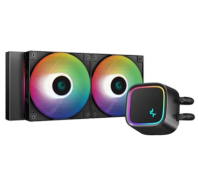 קירור נוזלי למעבד 240 שחור כולל תאורה דיפ קול Deep Cool R-LE500-BKLNMC-G-1 LE500 Black RGB 220W TDP 240mm Intel and AMD